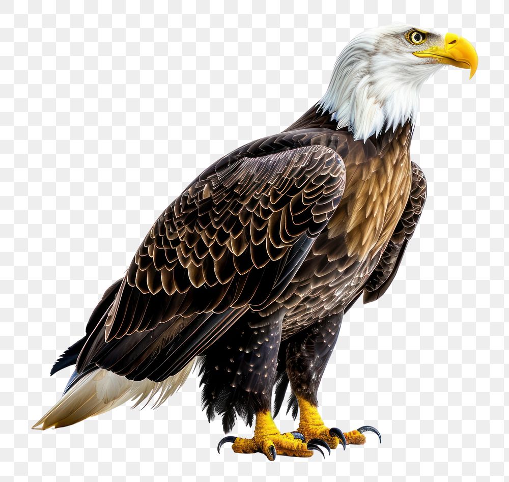 PNG  American bald eagle animal beak bird.