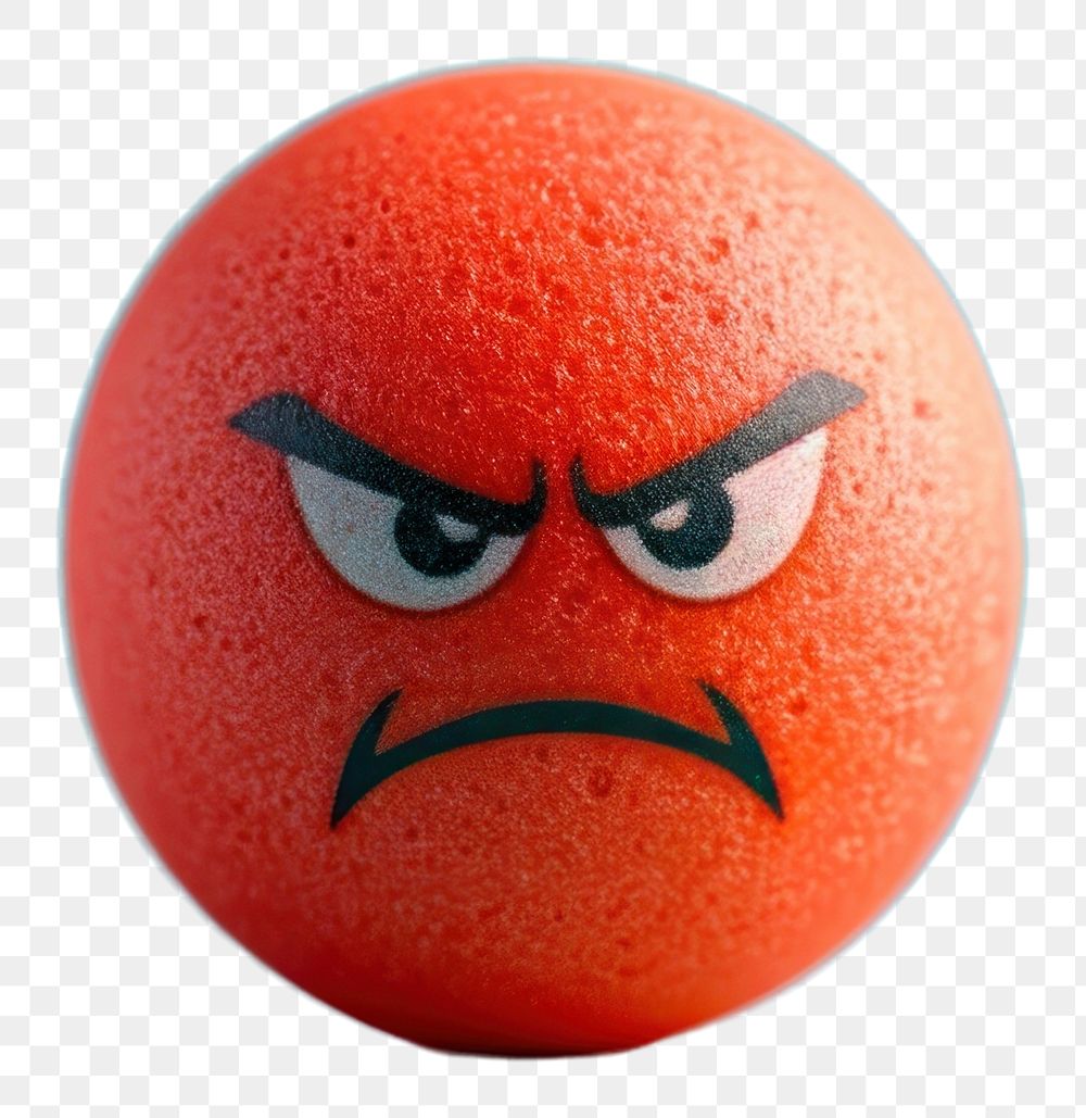 PNG Emoji angry face ball | Free PNG - rawpixel