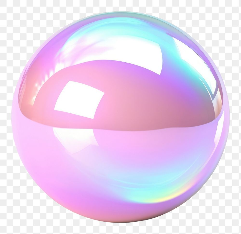 PNG Ball iridescent sphere ball white background.