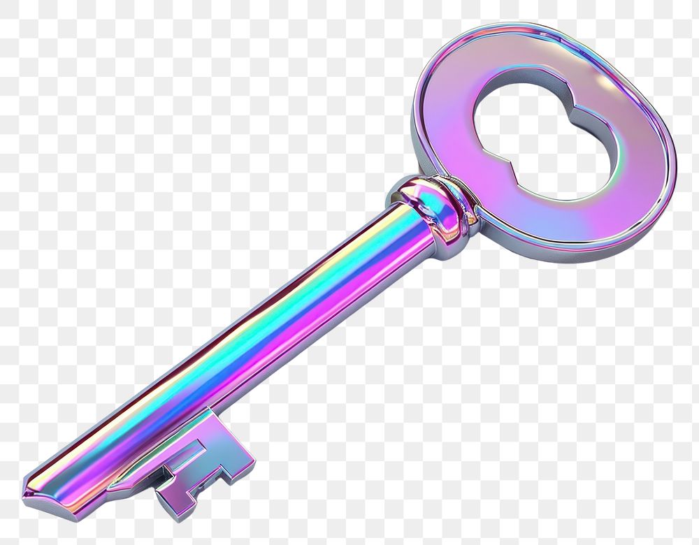 PNG Key white background protection security.