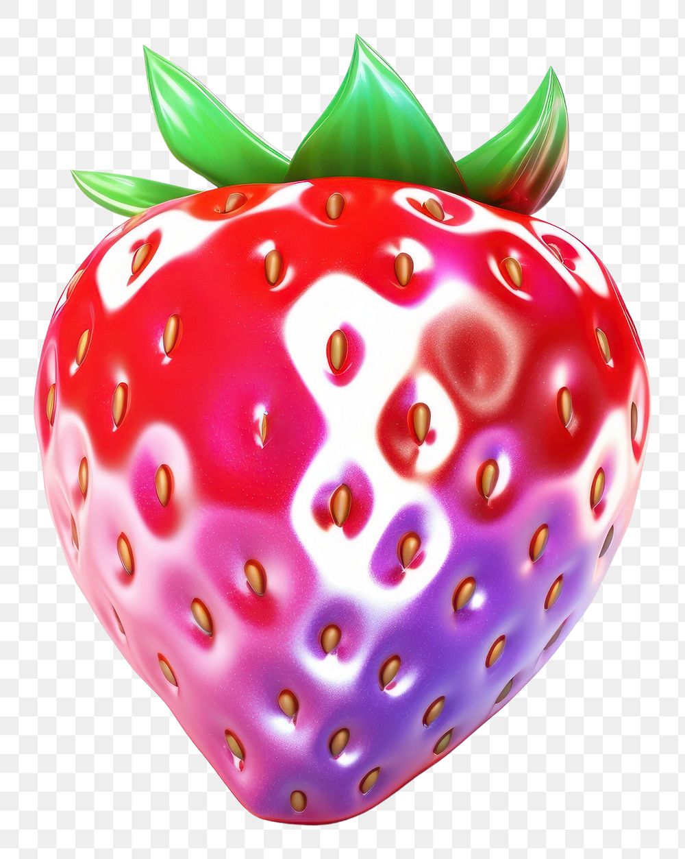 PNG Icon iridescent berry strawberry fruit.