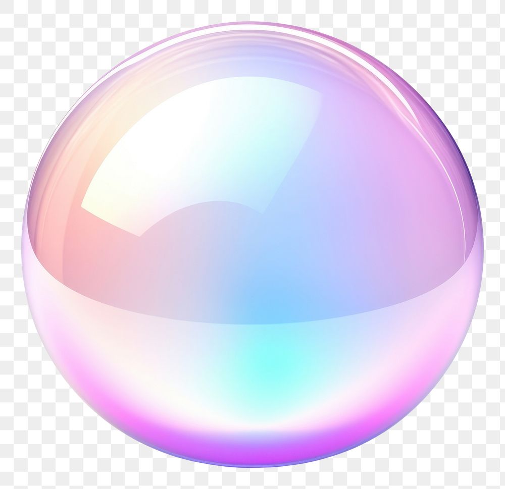 PNG Icon iridescent sphere bubble shape.