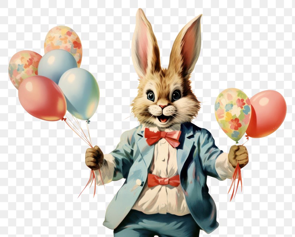 PNG  Easter representation easter bunny celebration.
