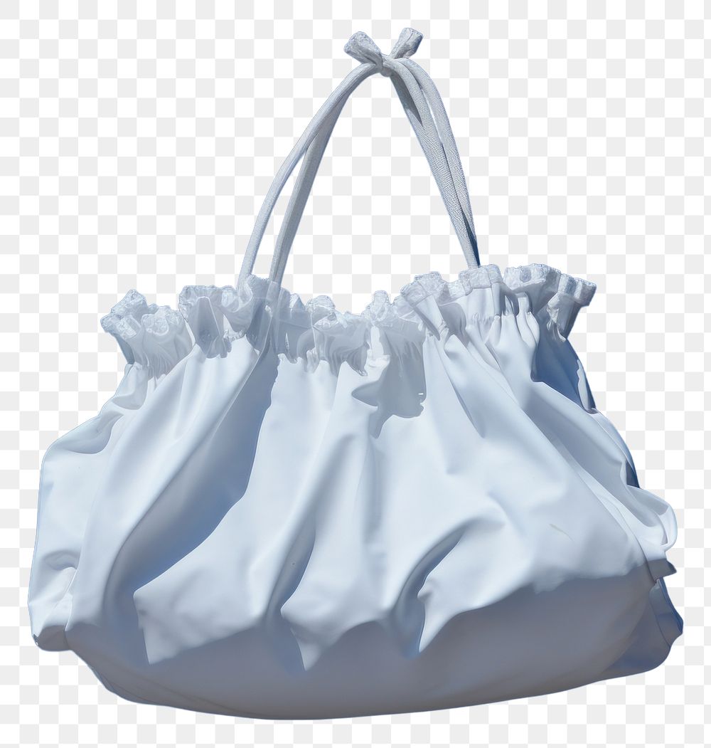 PNG White bag handbag blue sky.