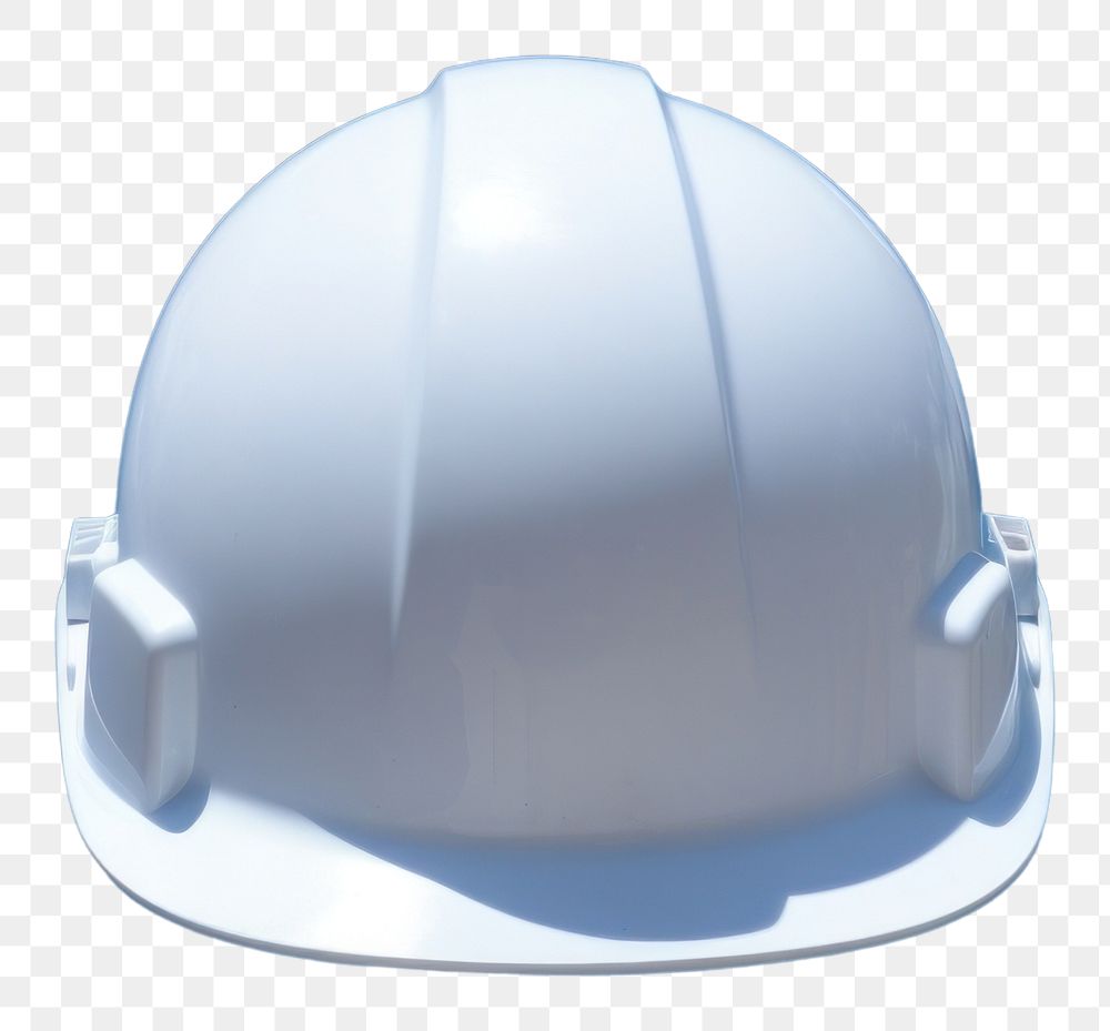 PNG White construction helmet hardhat blue sky.
