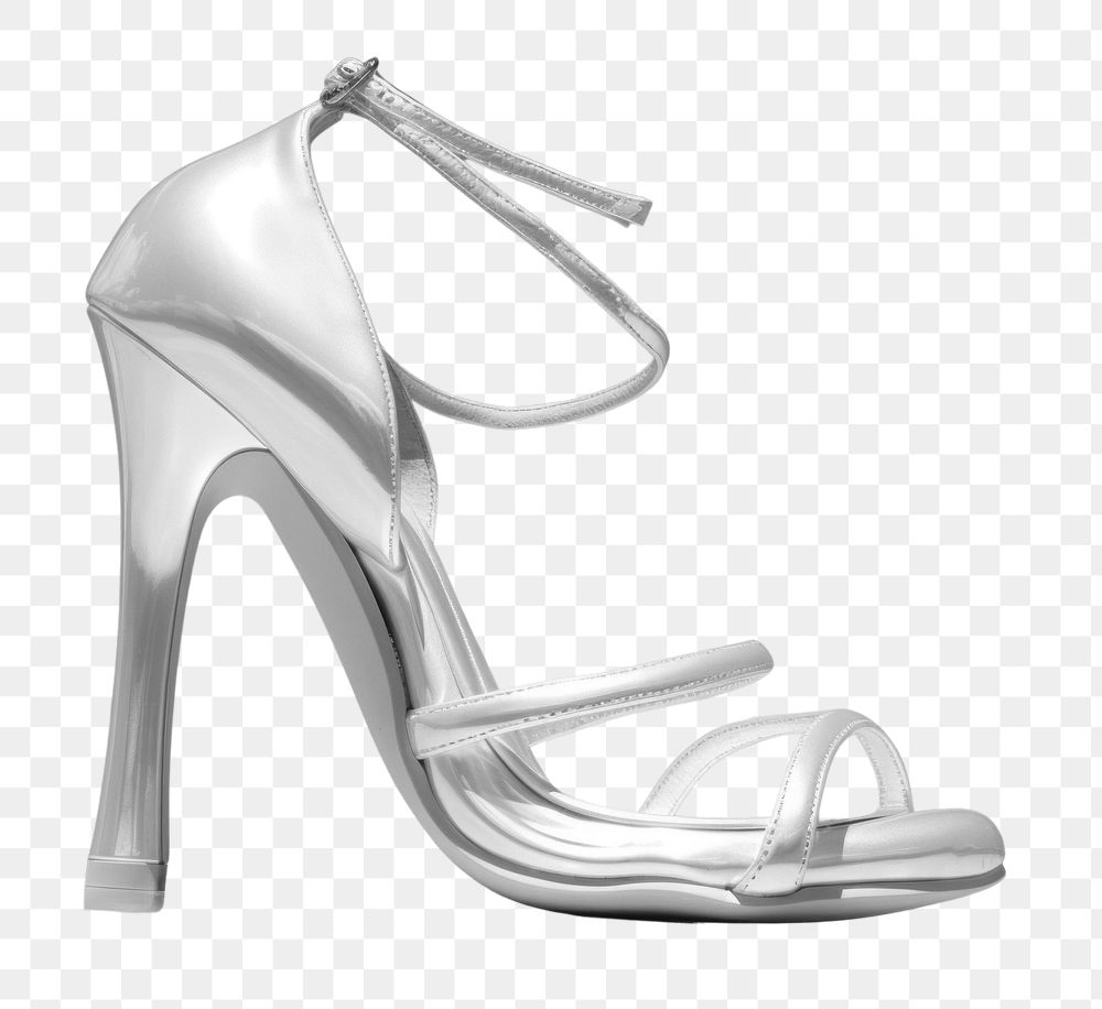 PNG White High heels footwear shoe blue.