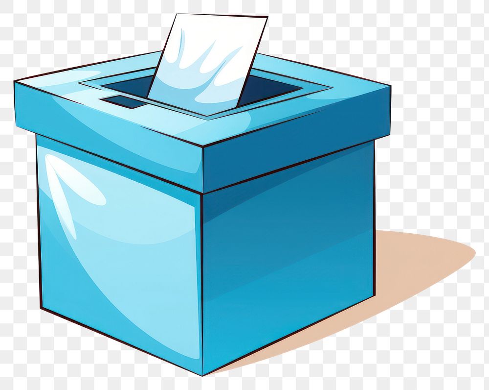 PNG Cartoon illustration of vote paper electronics technology.