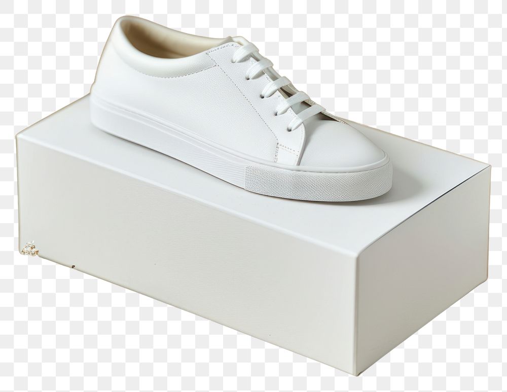 PNG Shoes packaging mockup footwear white plant.