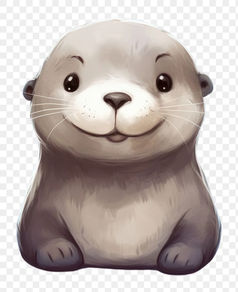 PNG Cute background otter animal mammal. AI generated Image by rawpixel.