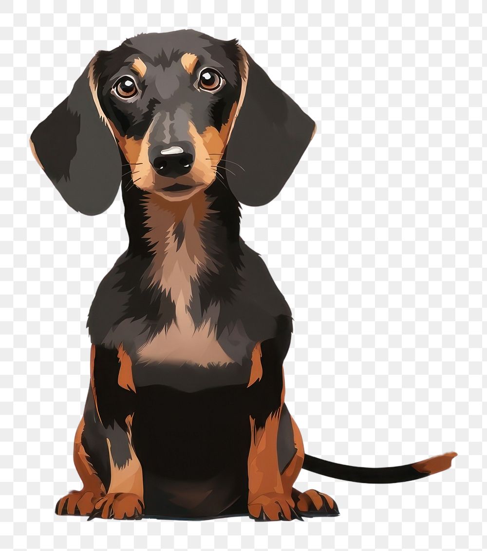 PNG Cute background dachshund animal mammal. AI generated Image by rawpixel.