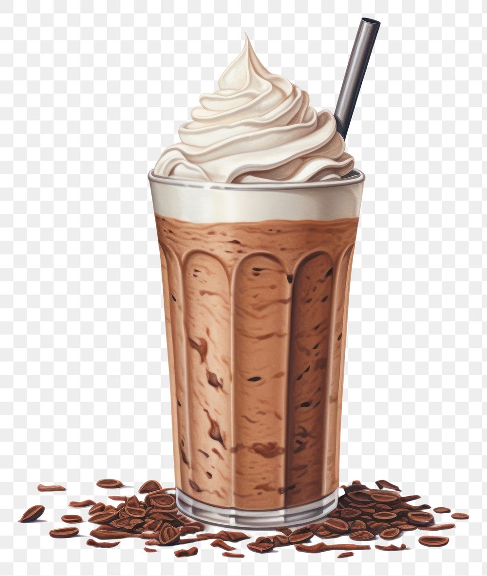 PNG  Chocolate milkshake chocolate dessert drink.