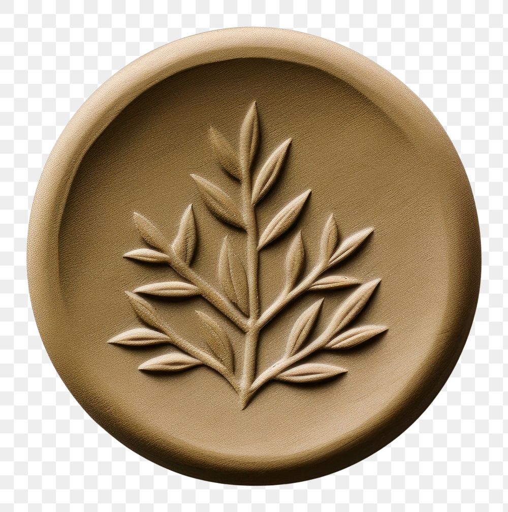 PNG  Olive branch Seal Wax Stamp white background accessories accessory.