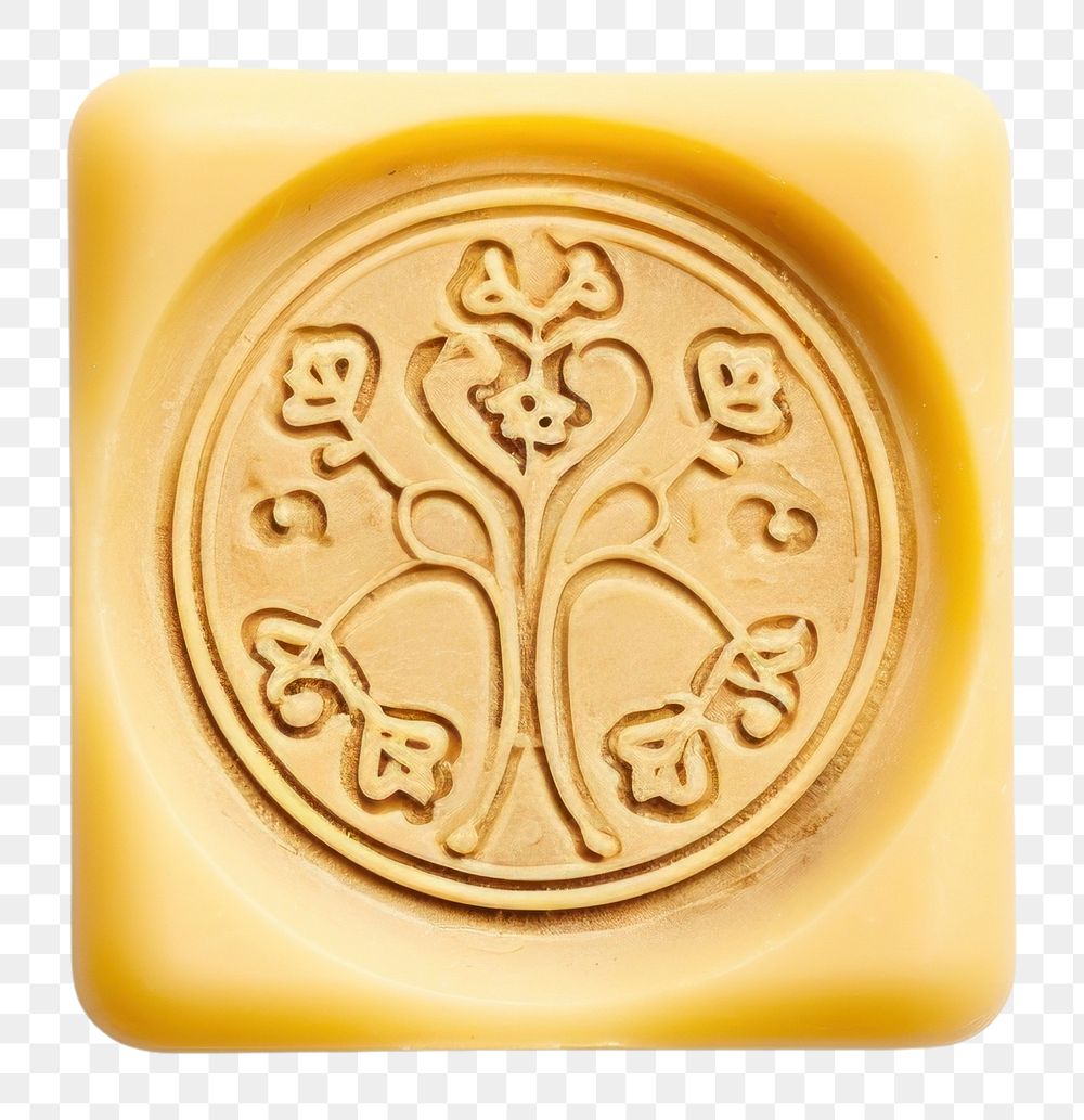 PNG  Cheese piece Seal Wax Stamp parmigiano-reggiano white background accessories.