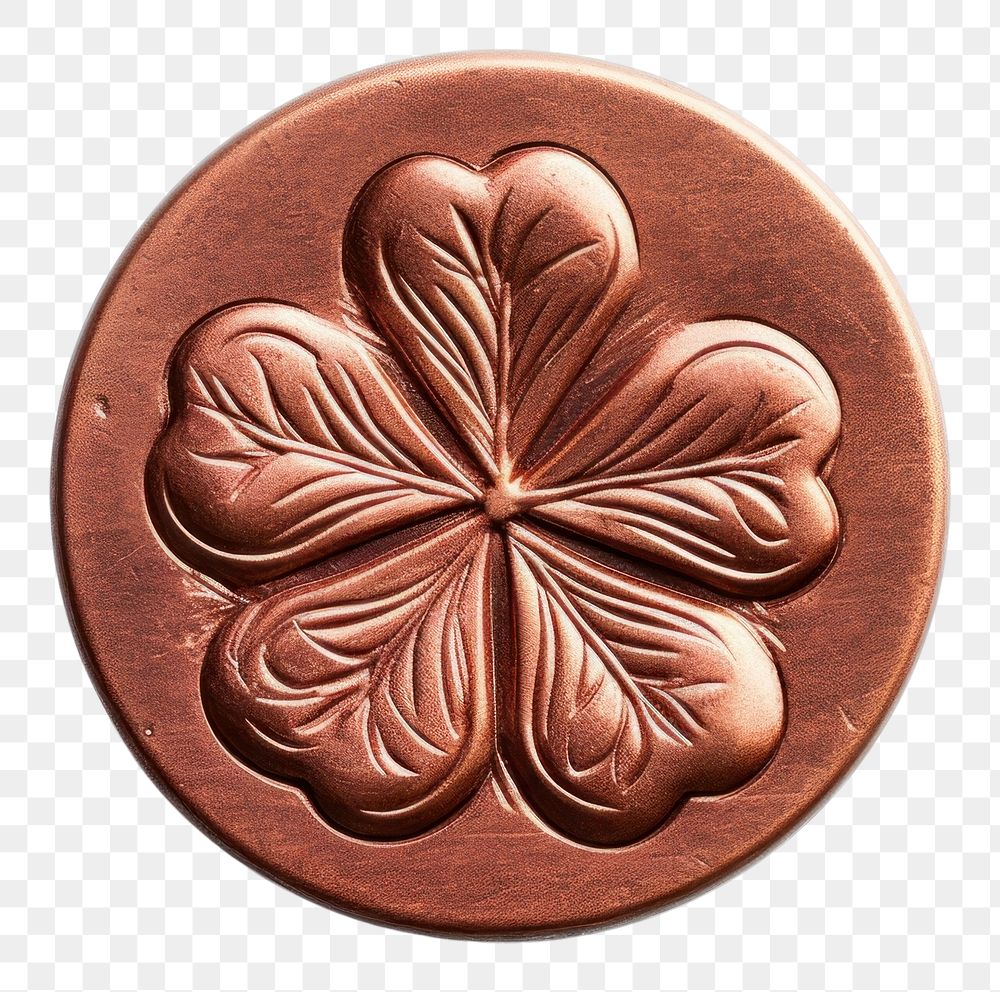 PNG  Clover leaf Seal Wax Stamp chocolate pendant jewelry.