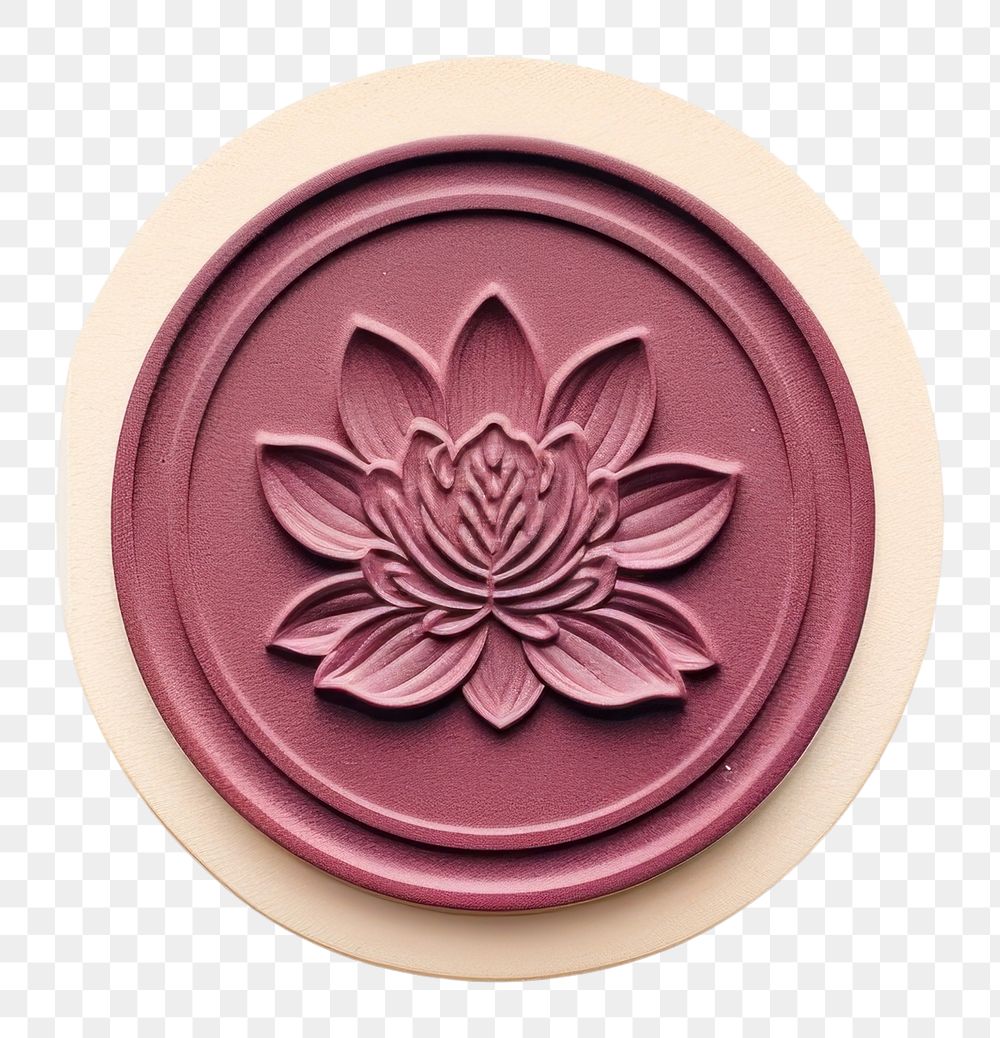PNG  Lotus Seal Wax Stamp craft creativity dishware.