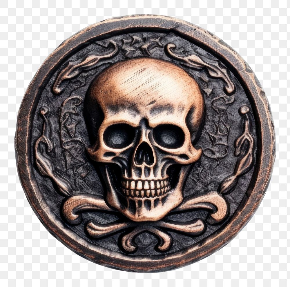 PNG  Pirate bones Seal Wax Stamp jewelry pendant locket.
