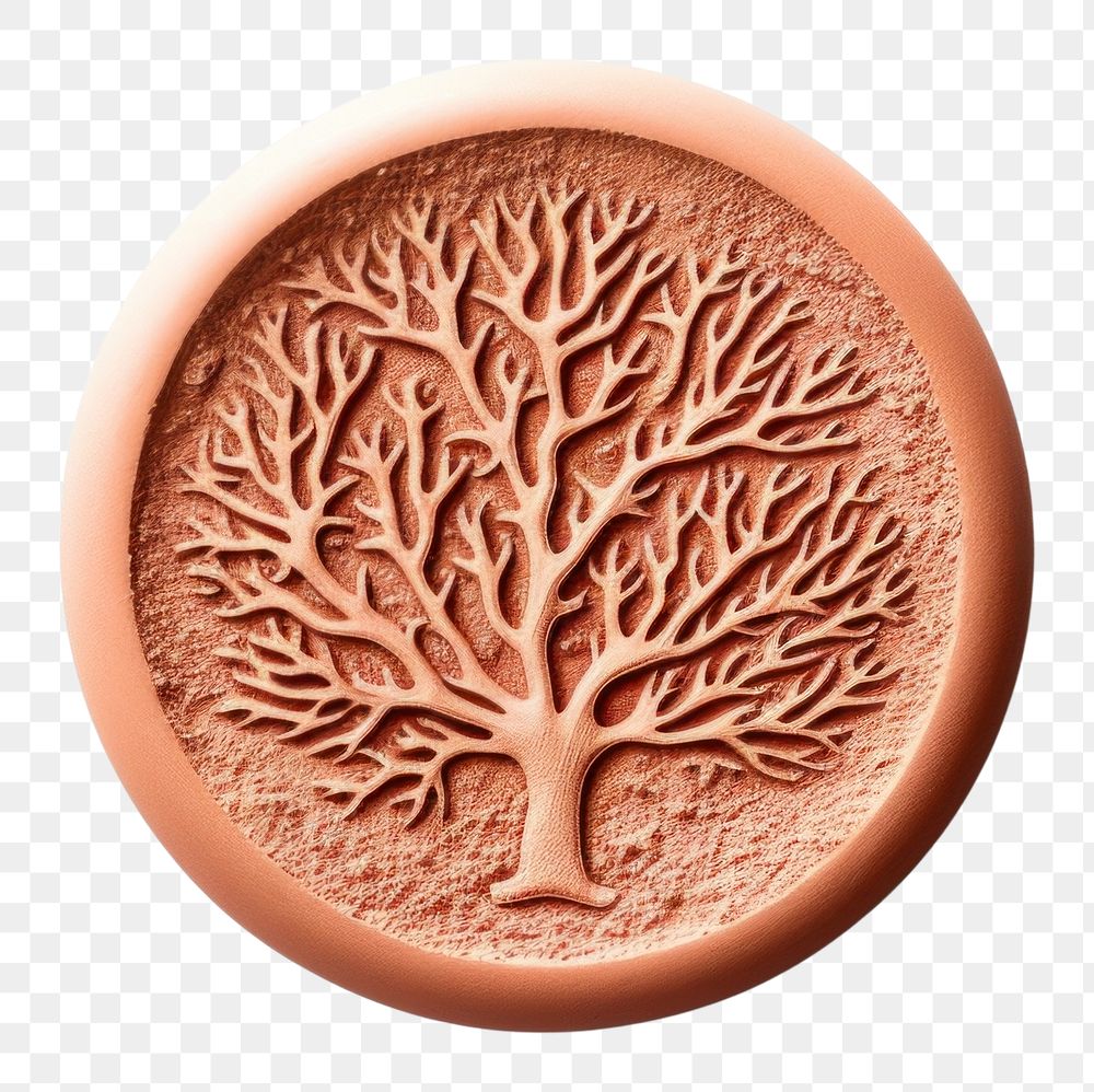 PNG  Seal Wax Stamp coral imprint locket white background accessories.