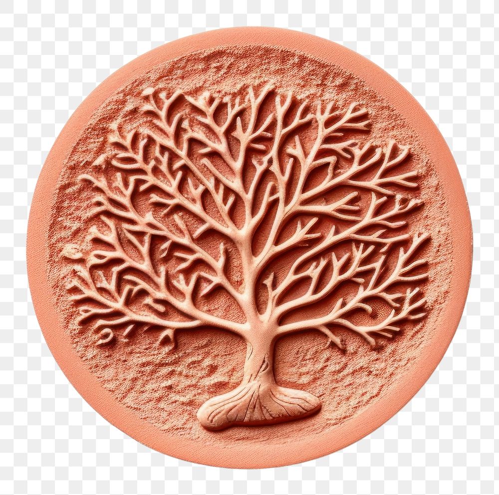 PNG  Seal Wax Stamp coral imprint white background accessories creativity.