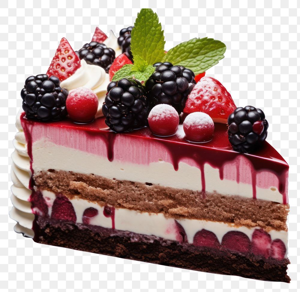 PNG  Cake raspberry dessert fruit.