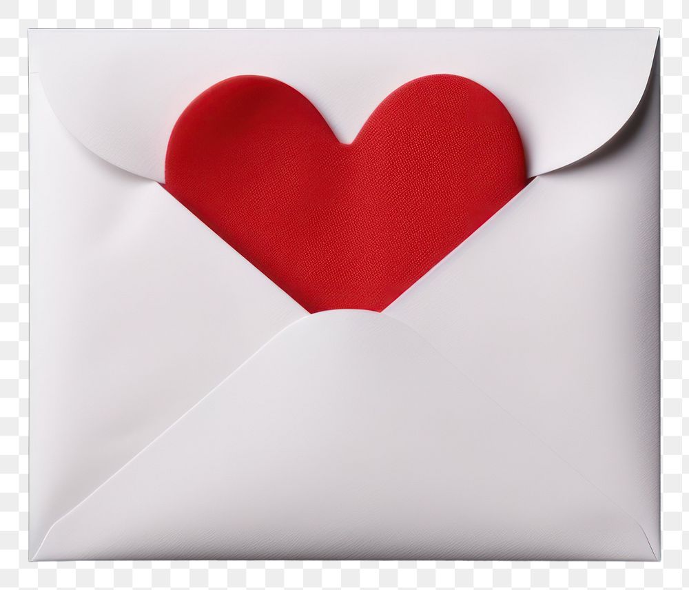 PNG  Envelope letter heart white.