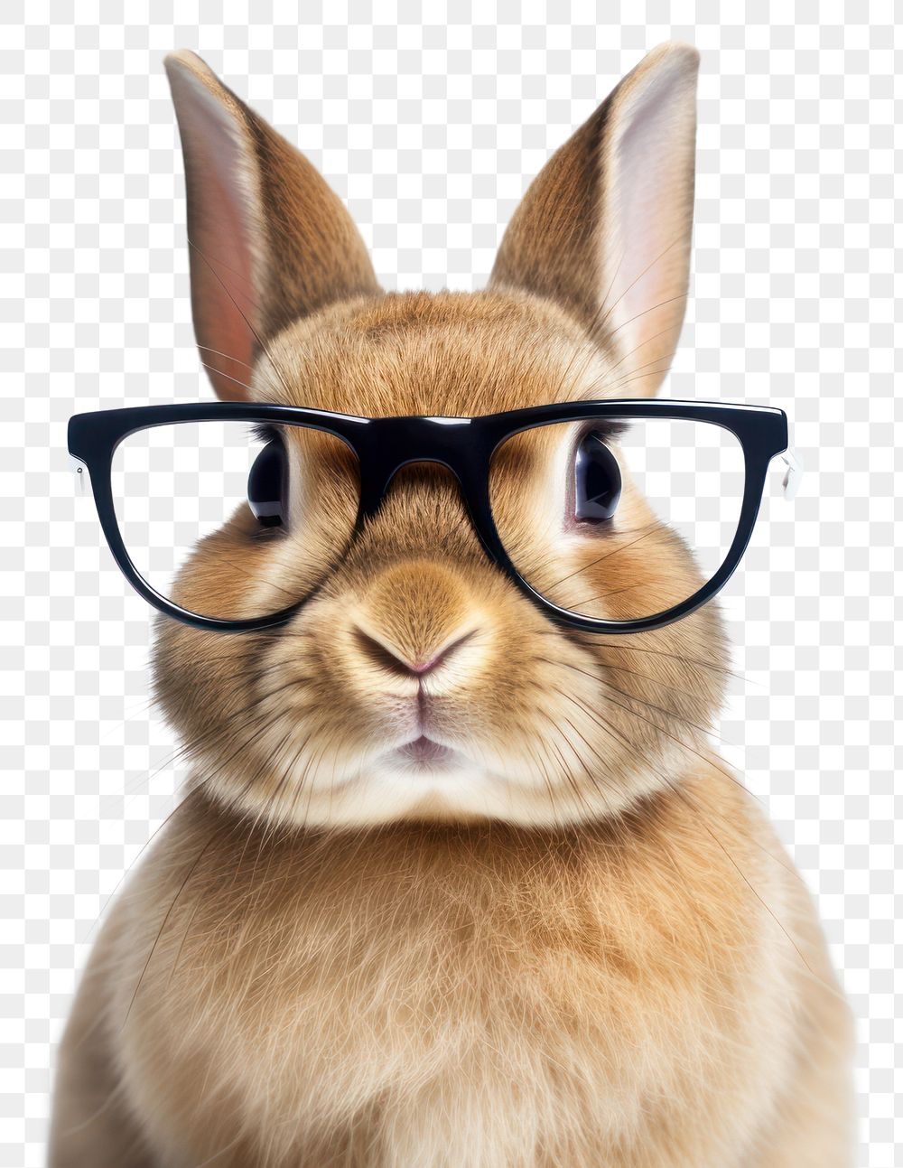 PNG  Glasses mammal animal rabbit.