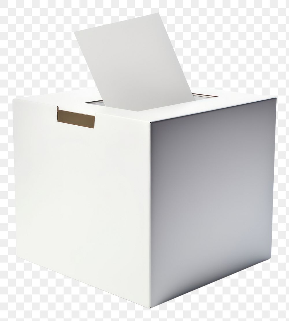 PNG Voting ballot paper white box.