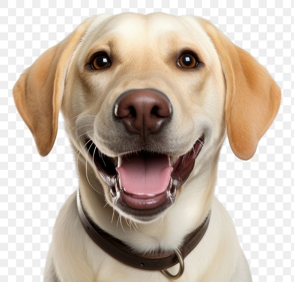 PNG Smiling labrador animal mammal pet. AI generated Image by rawpixel.