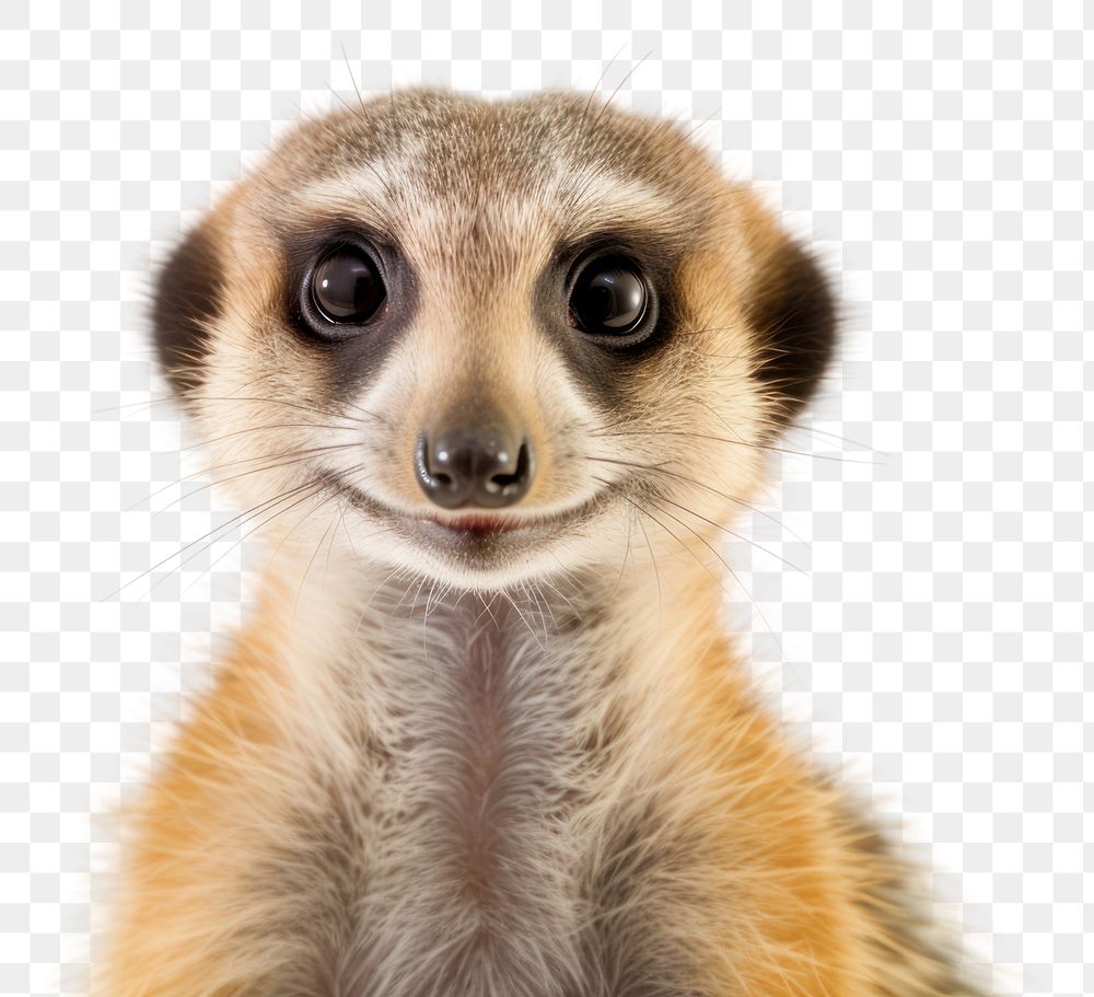 PNG Smiling meerkat wildlife animal mammal. AI generated Image by rawpixel.