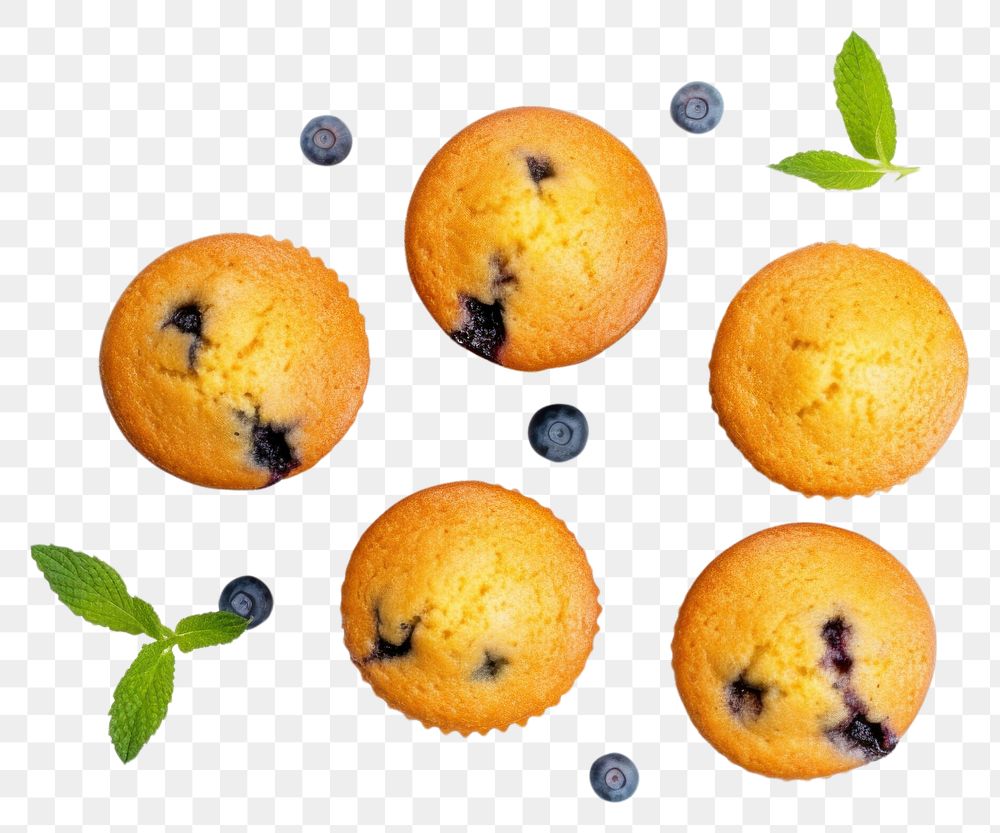 PNG Blueberry dessert muffin fruit.
