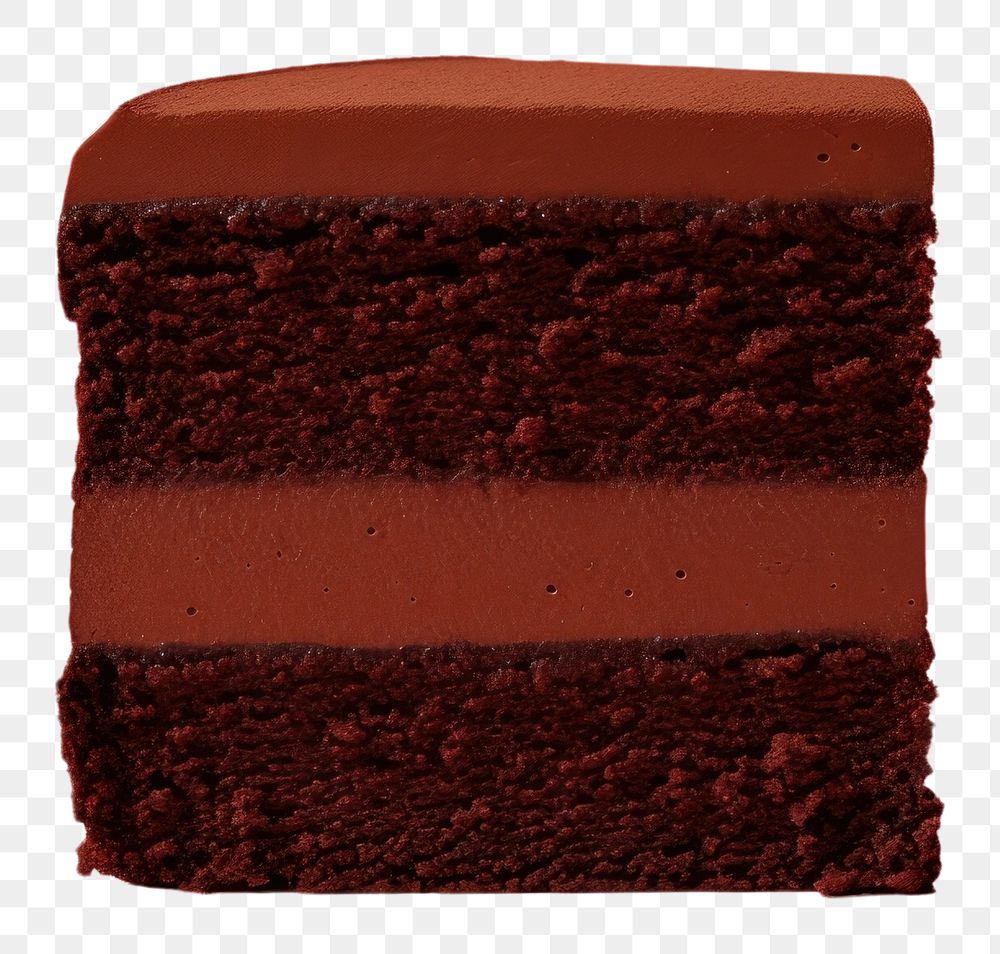 PNG Chocolate cake dessert food confectionery. AI generated Image by rawpixel.