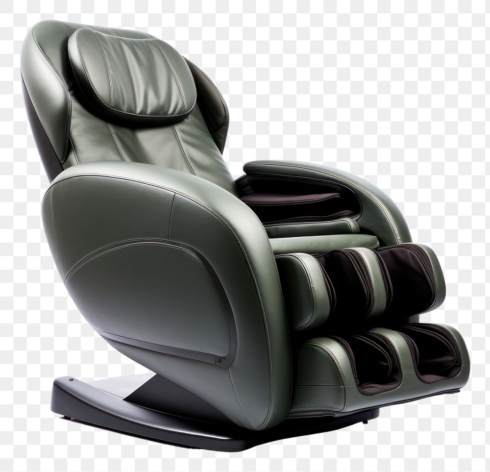 PNG Massage chair white background relaxation furniture.