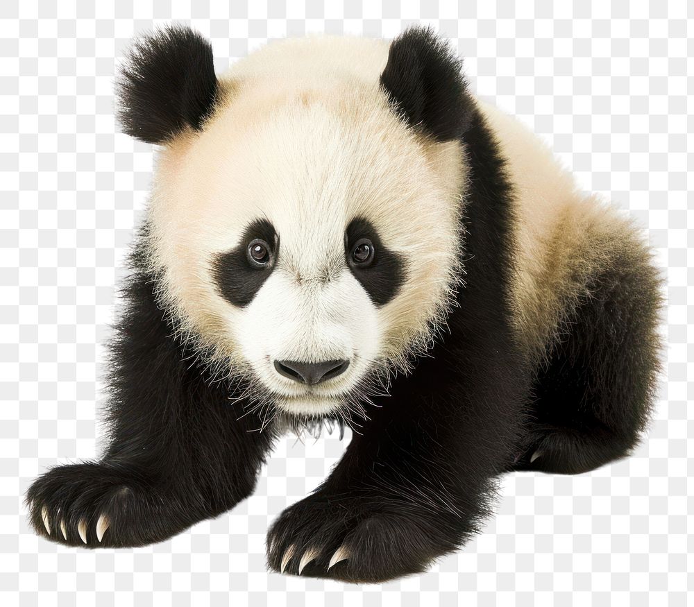PNG  Panda bear wildlife animal mammal.
