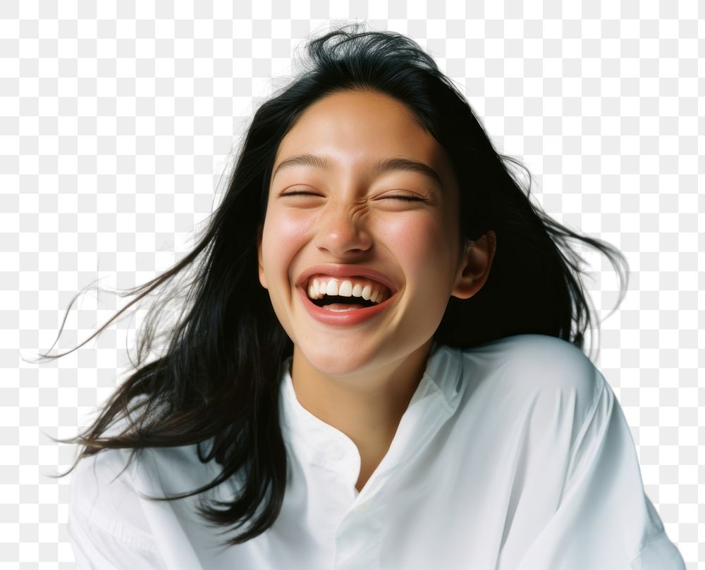 PNG  Laughing smile adult relaxation.