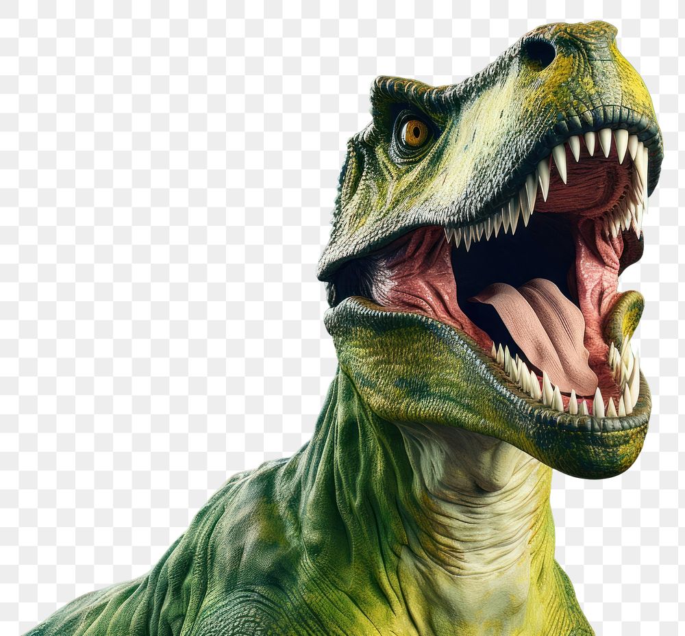 PNG  Dinosaur reptile animal green. AI generated Image by rawpixel.