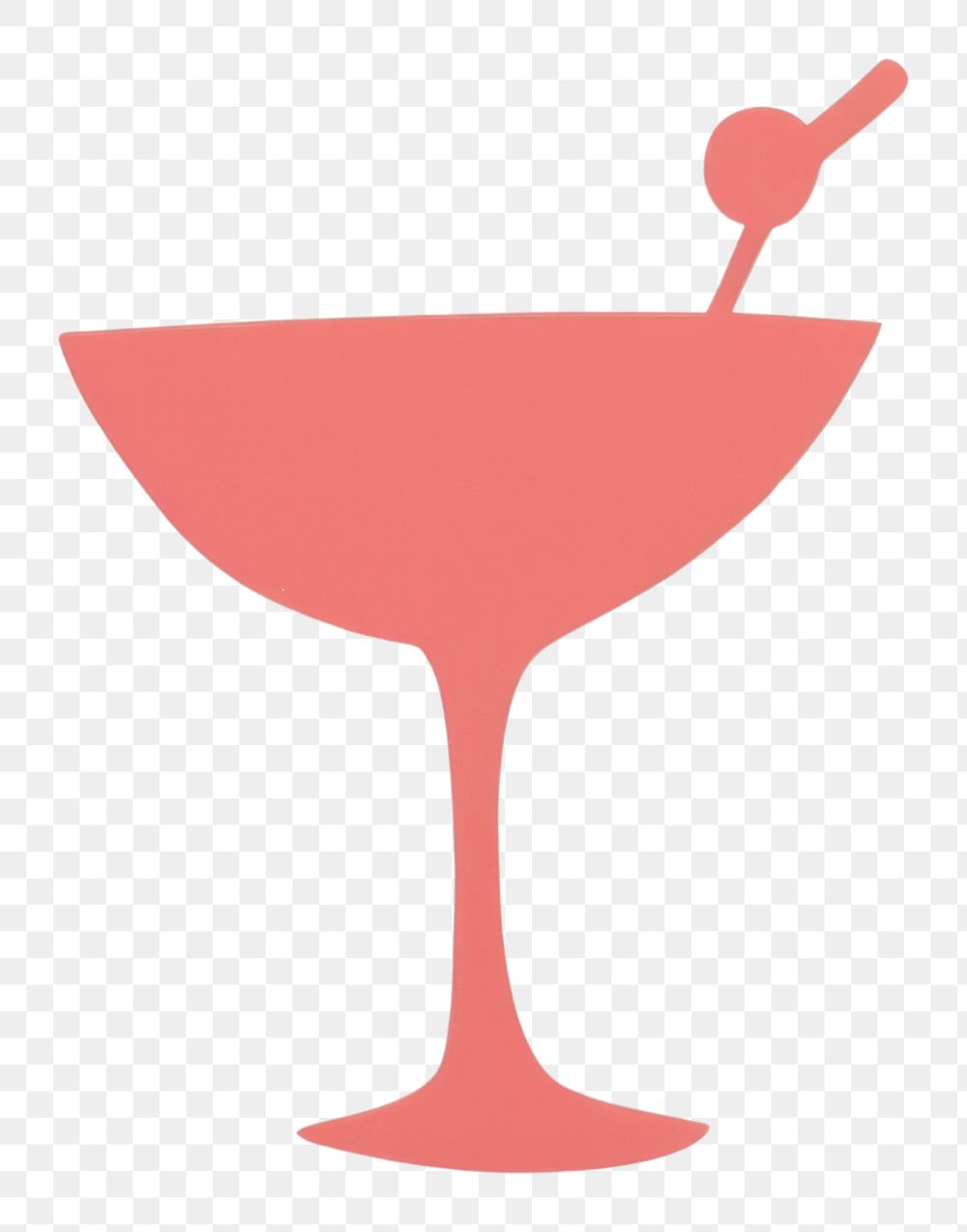 PNG Cocktail martini drink glass.