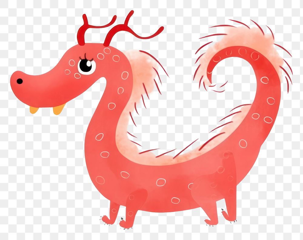 PNG  Chinese dragon animal white background representation. AI generated Image by rawpixel.