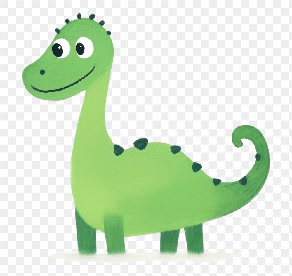 PNG Cute green Dinosaur illustration dinosaur reptile animal.