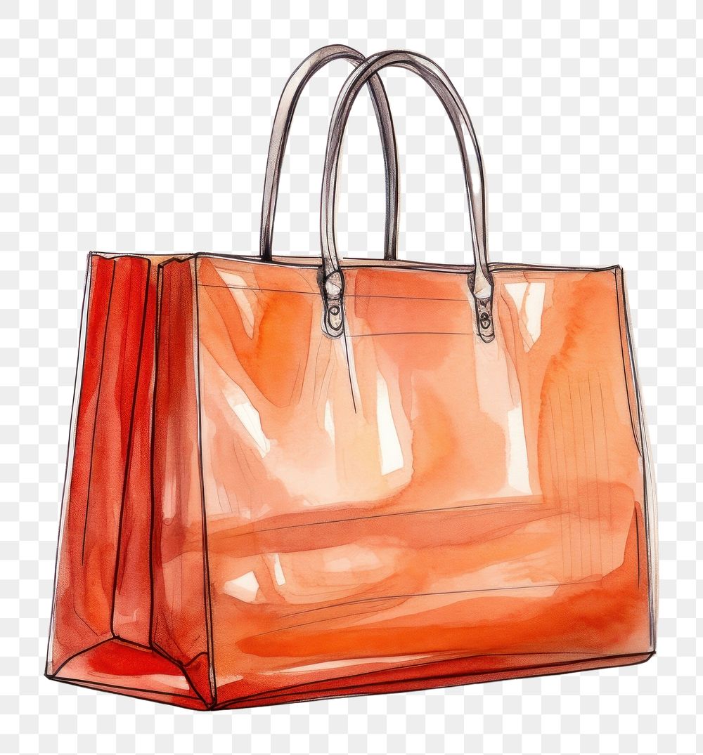 PNG  Shopping bag handbag sketch purse.