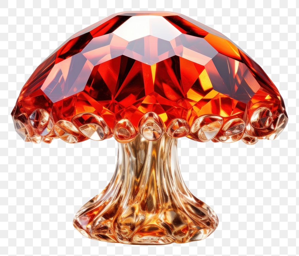 PNG Mushroom gemstone jewelry lamp.