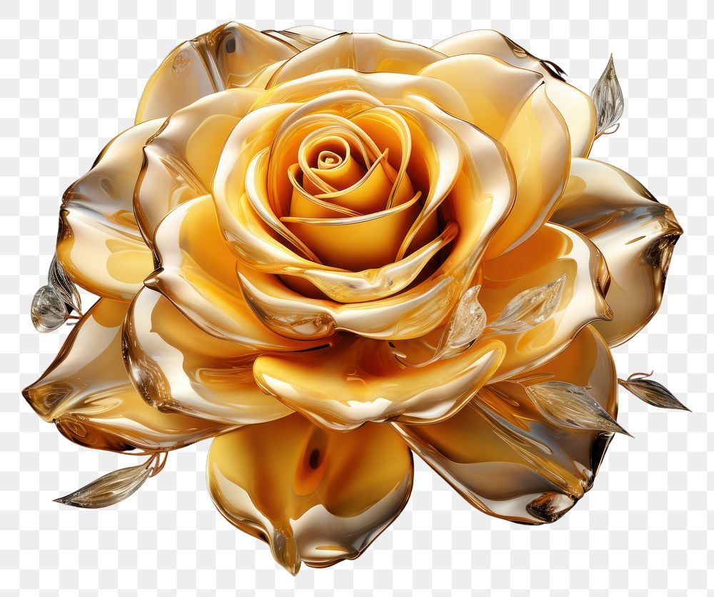 PNG Yellow rose jewelry flower petal.