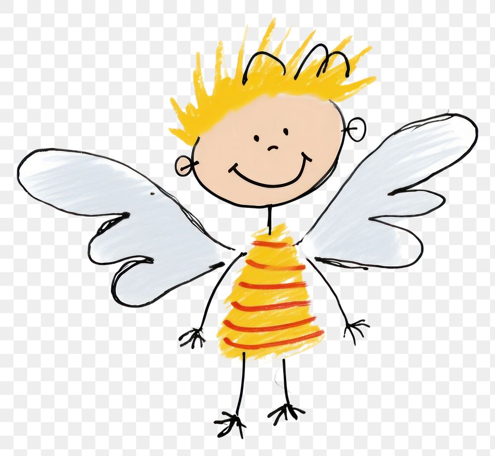 PNG Angel outdoors cartoon drawing.