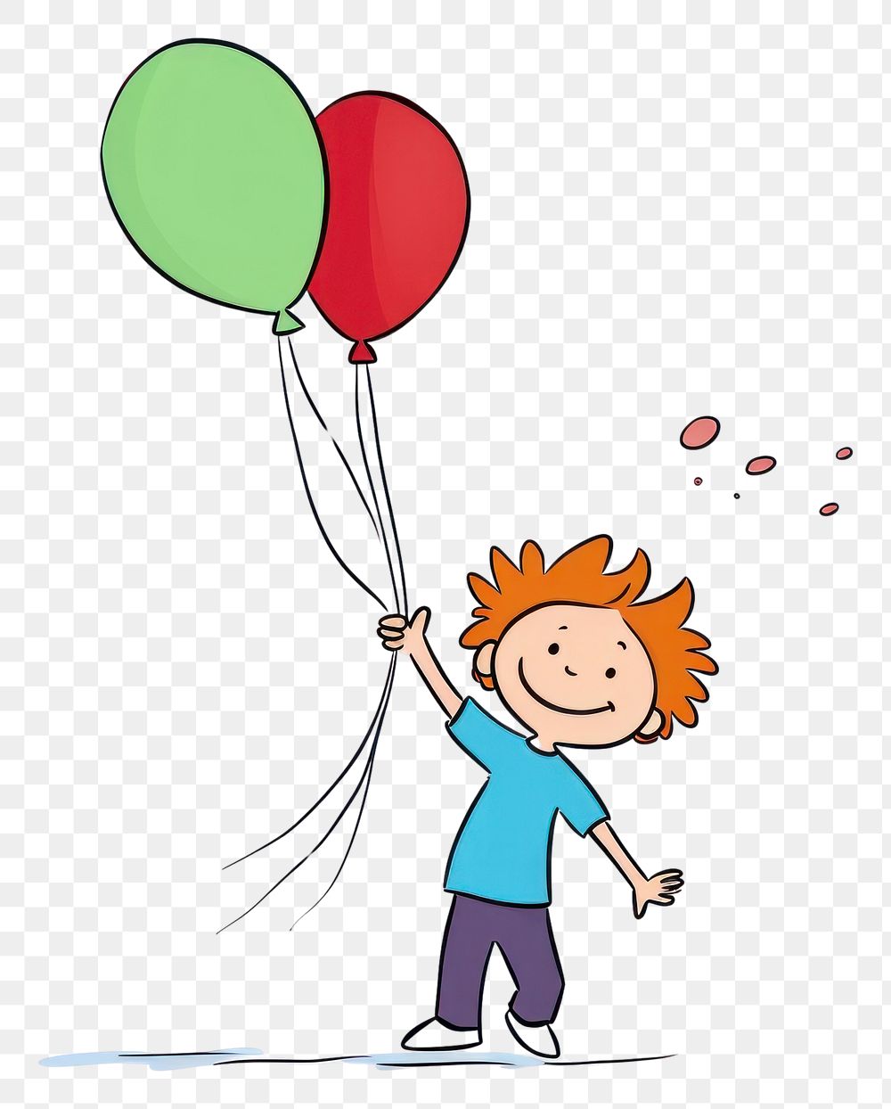 PNG Balloon drawing cartoon sketch.