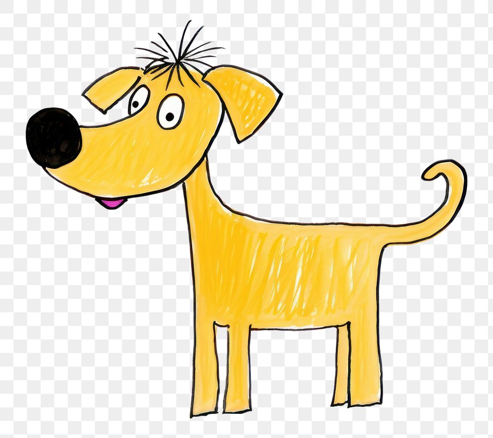PNG  Dog terrier cartoon animal. AI generated Image by rawpixel.