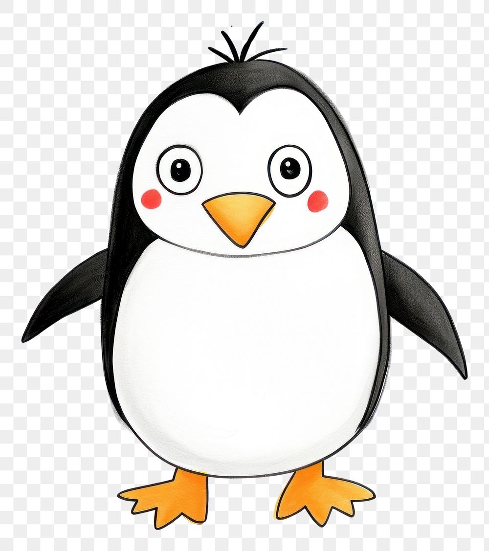 PNG Penguin cartoon drawing animal.