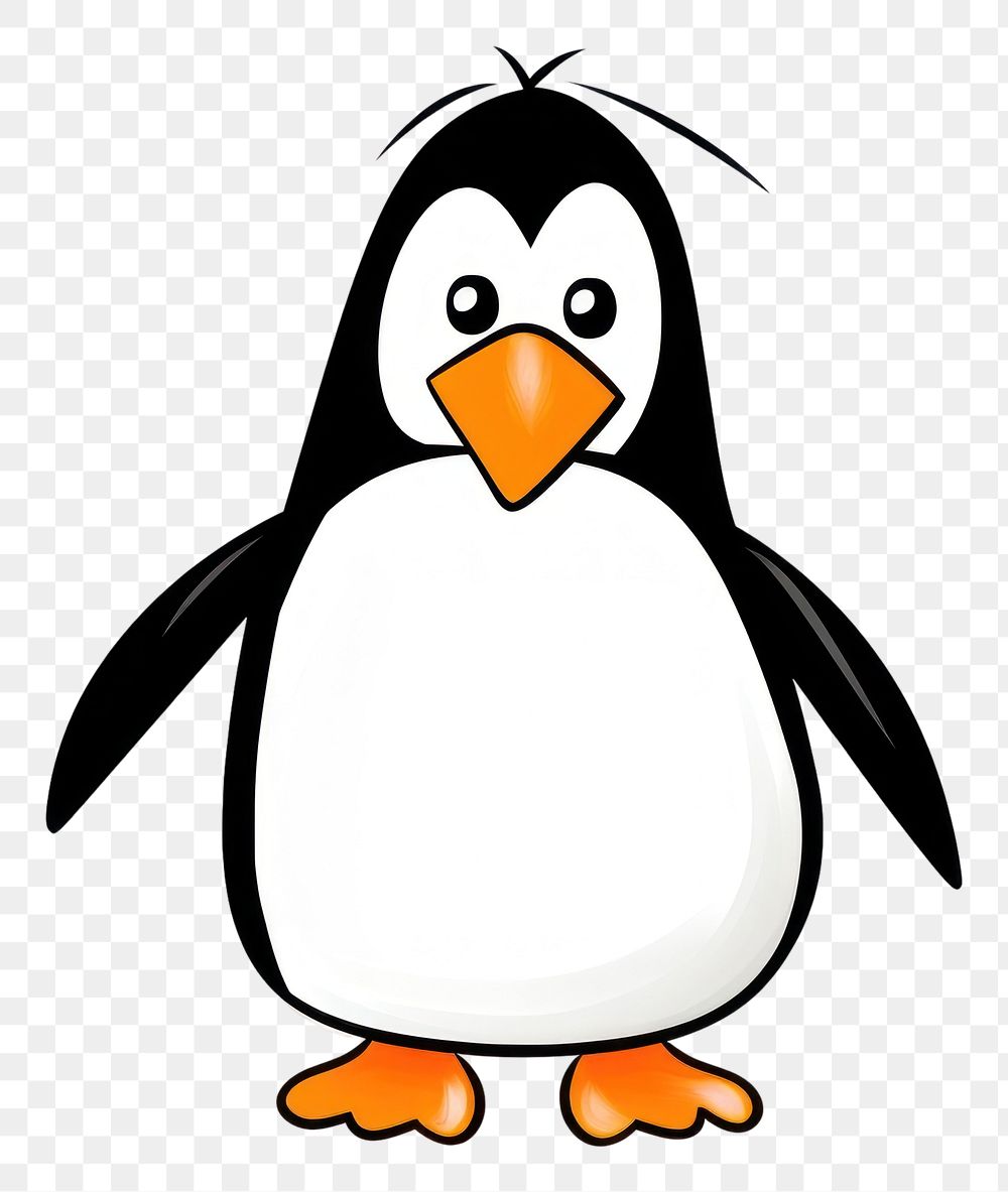 PNG Penguin cartoon drawing animal.