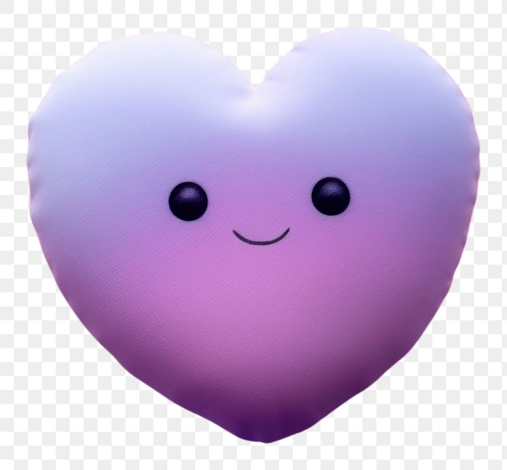 PNG Balloon purple heart anthropomorphic. AI generated Image by rawpixel.