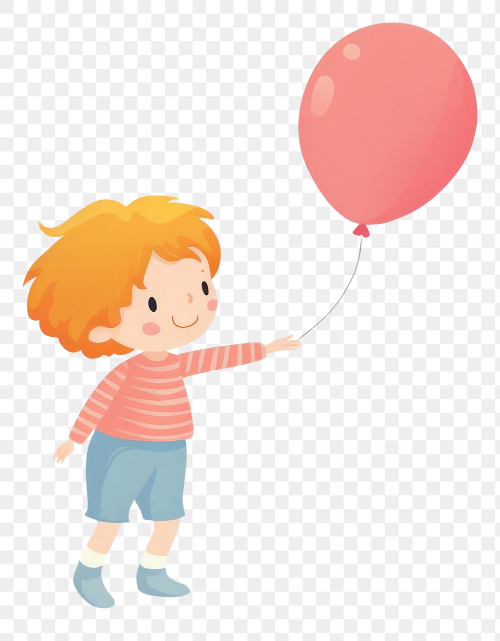 PNG Balloon child cute white background. AI generated Image by rawpixel.