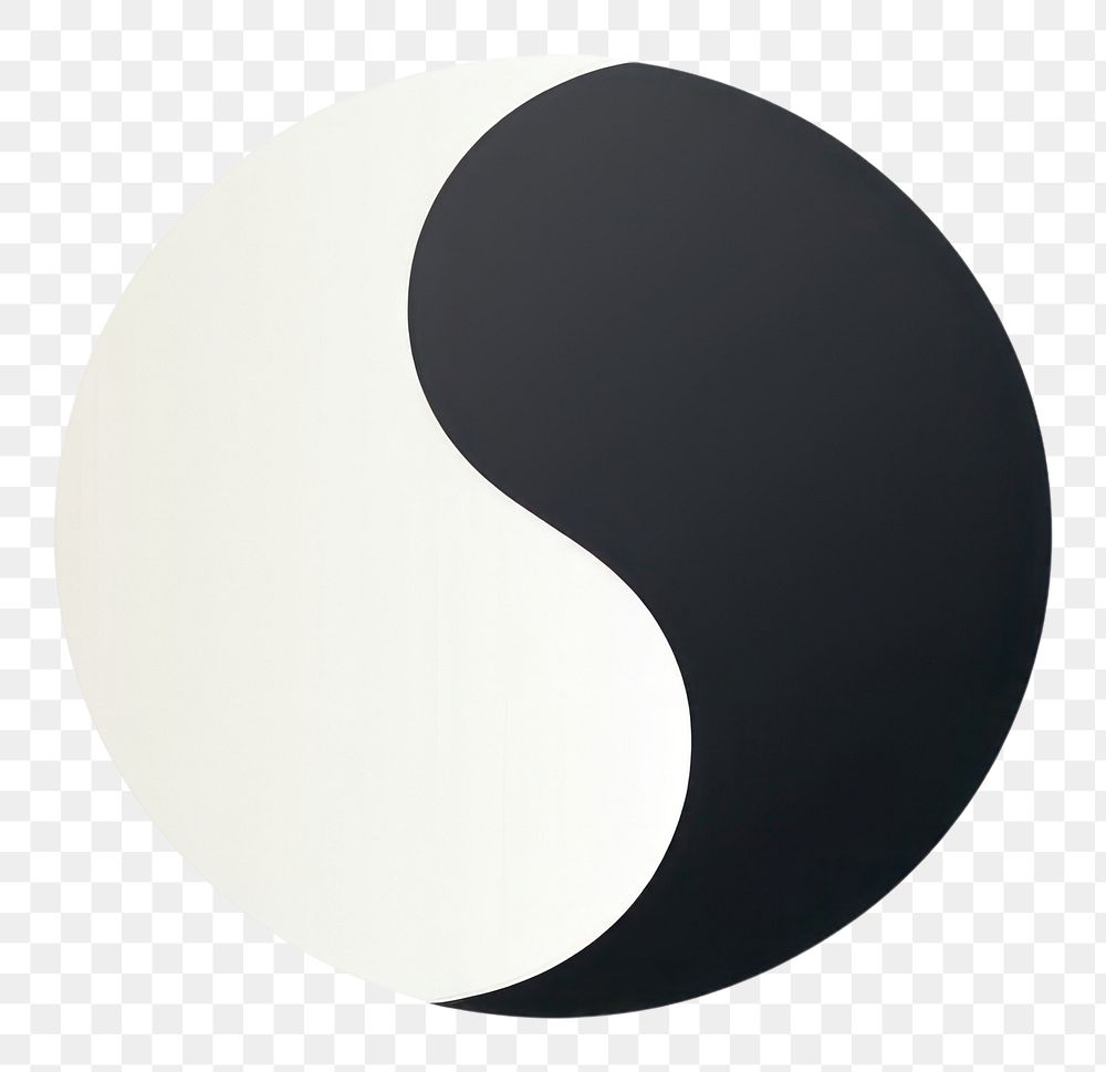 PNG  Yin yang symbol logo white background astronomy. AI generated Image by rawpixel.