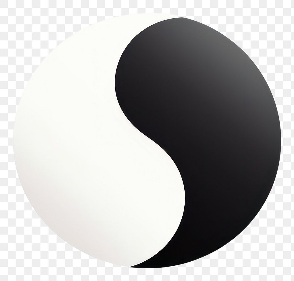 PNG  Yin yang symbol white background astronomy outdoors. AI generated Image by rawpixel.
