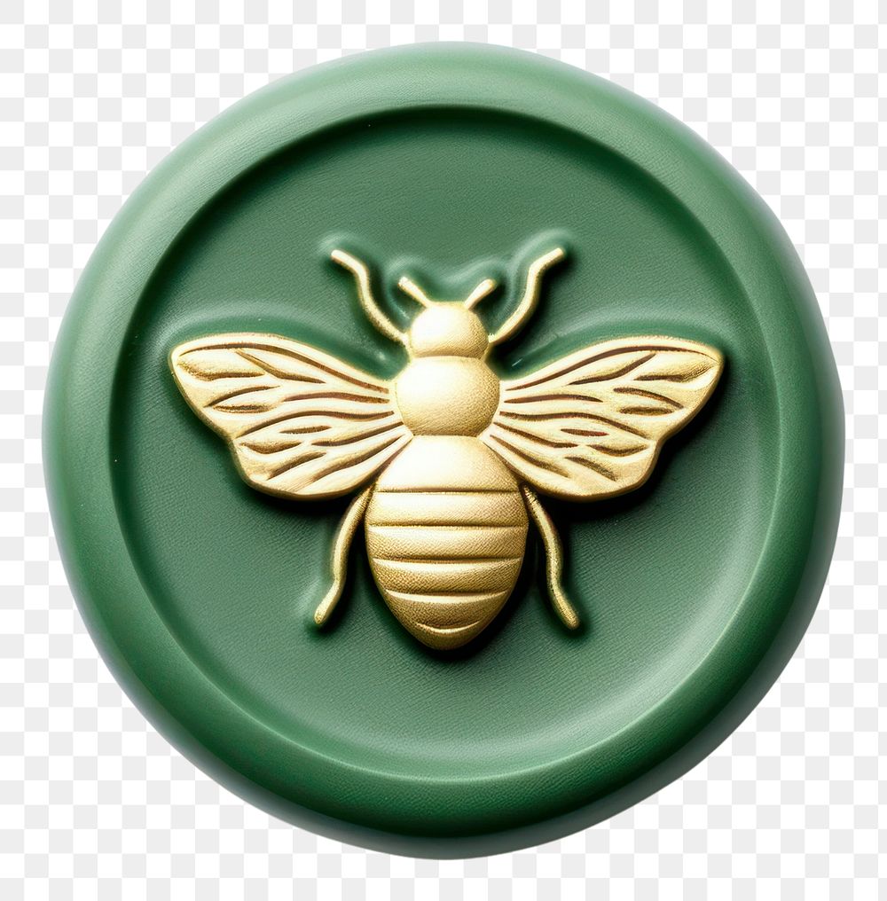 PNG Shape green bee white background.